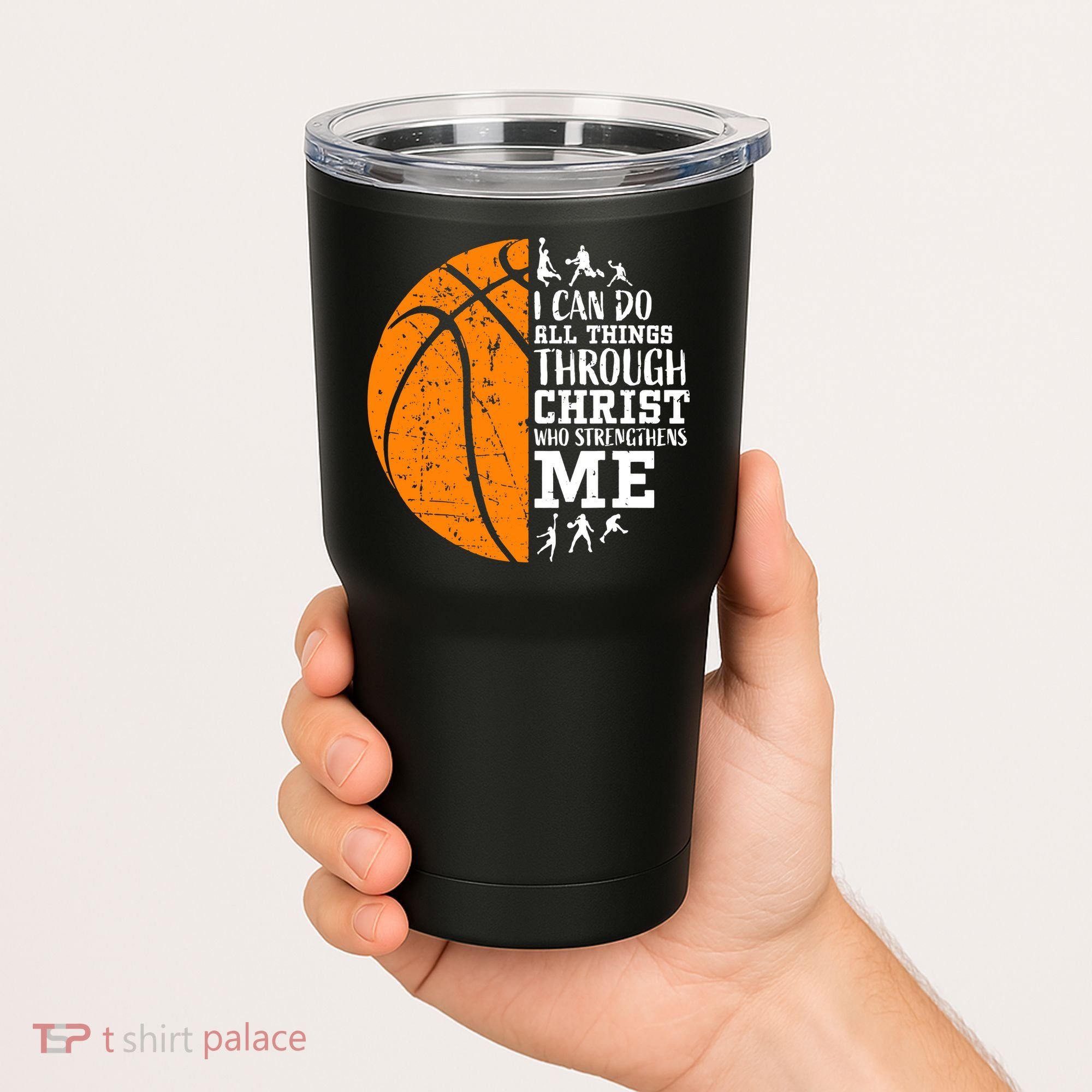 Christian Basketball Tumbler