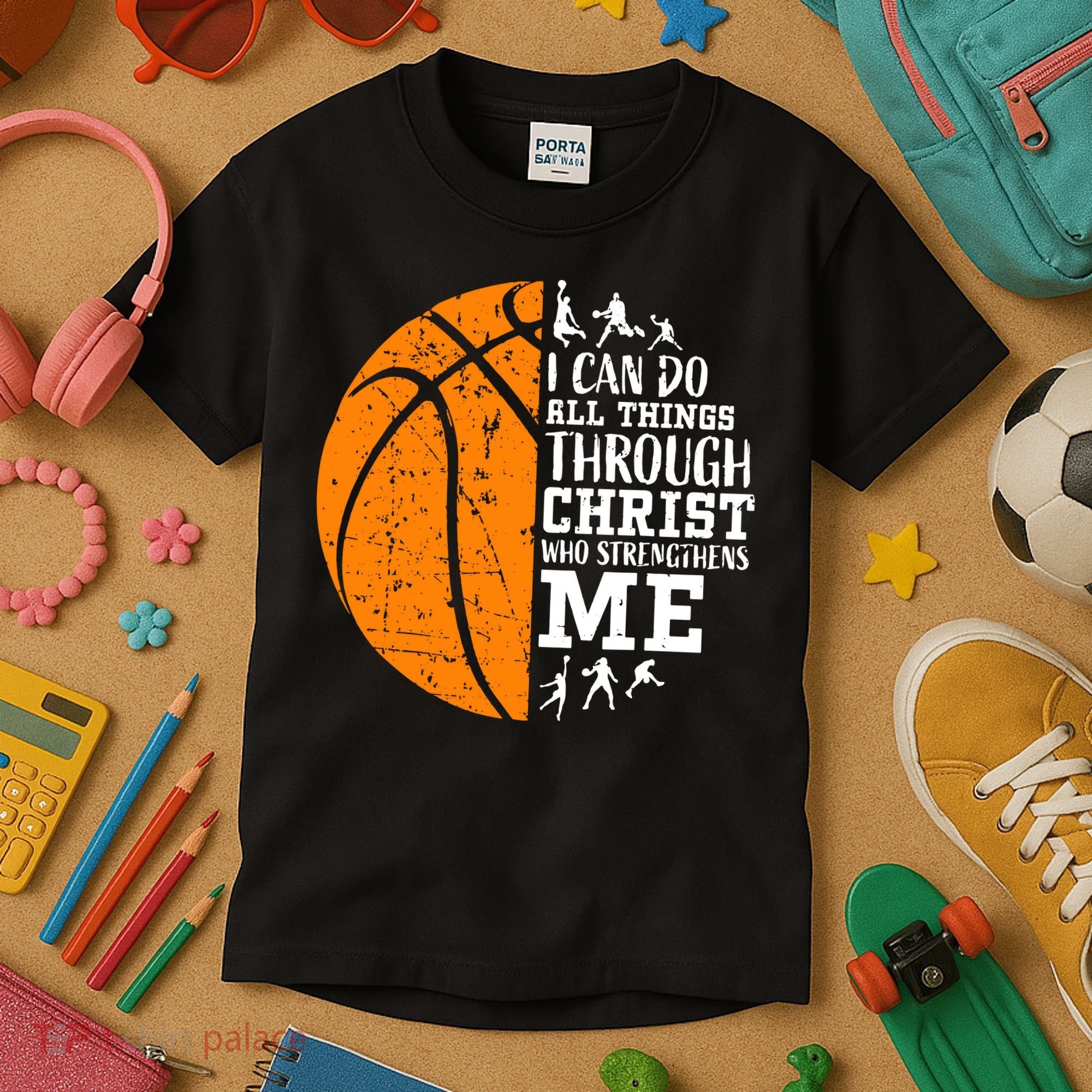 Christian Basketball Kids T-Shirt