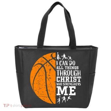 Christian Basketball Tote Bag