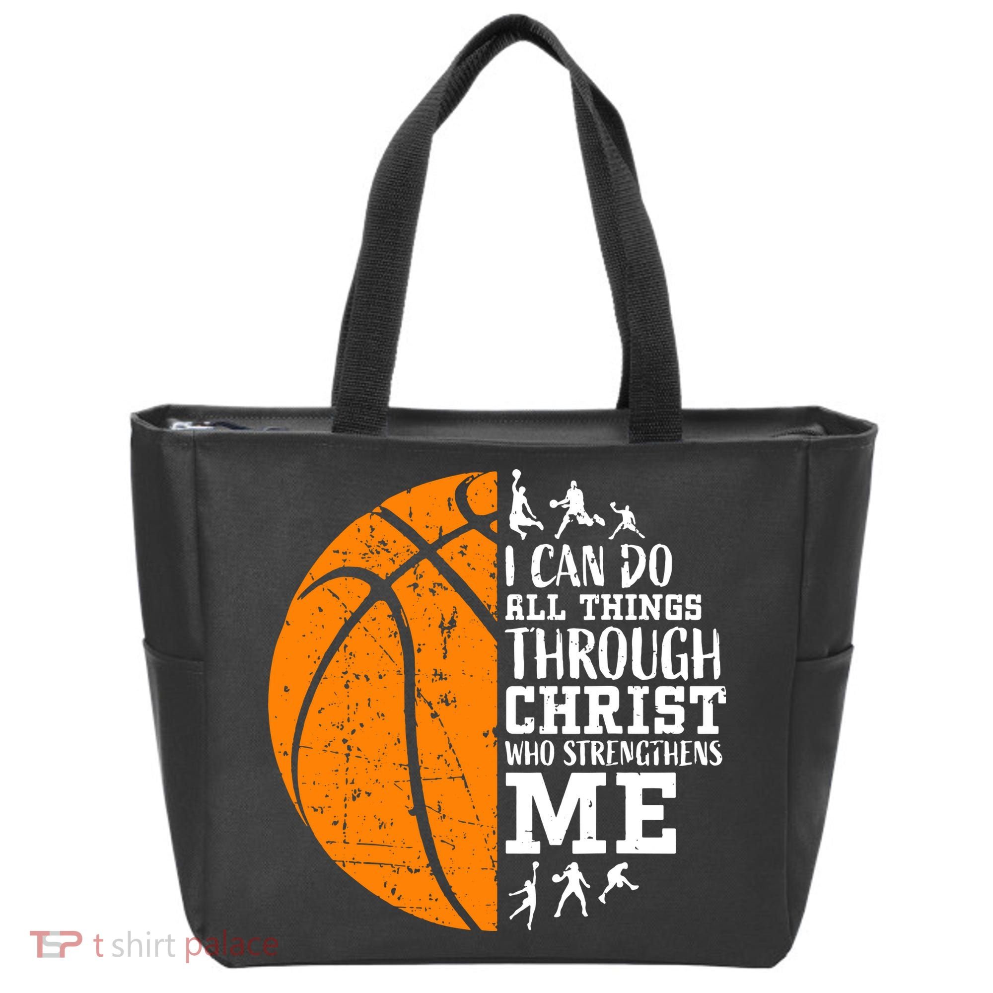 Christian Basketball Tote Bag