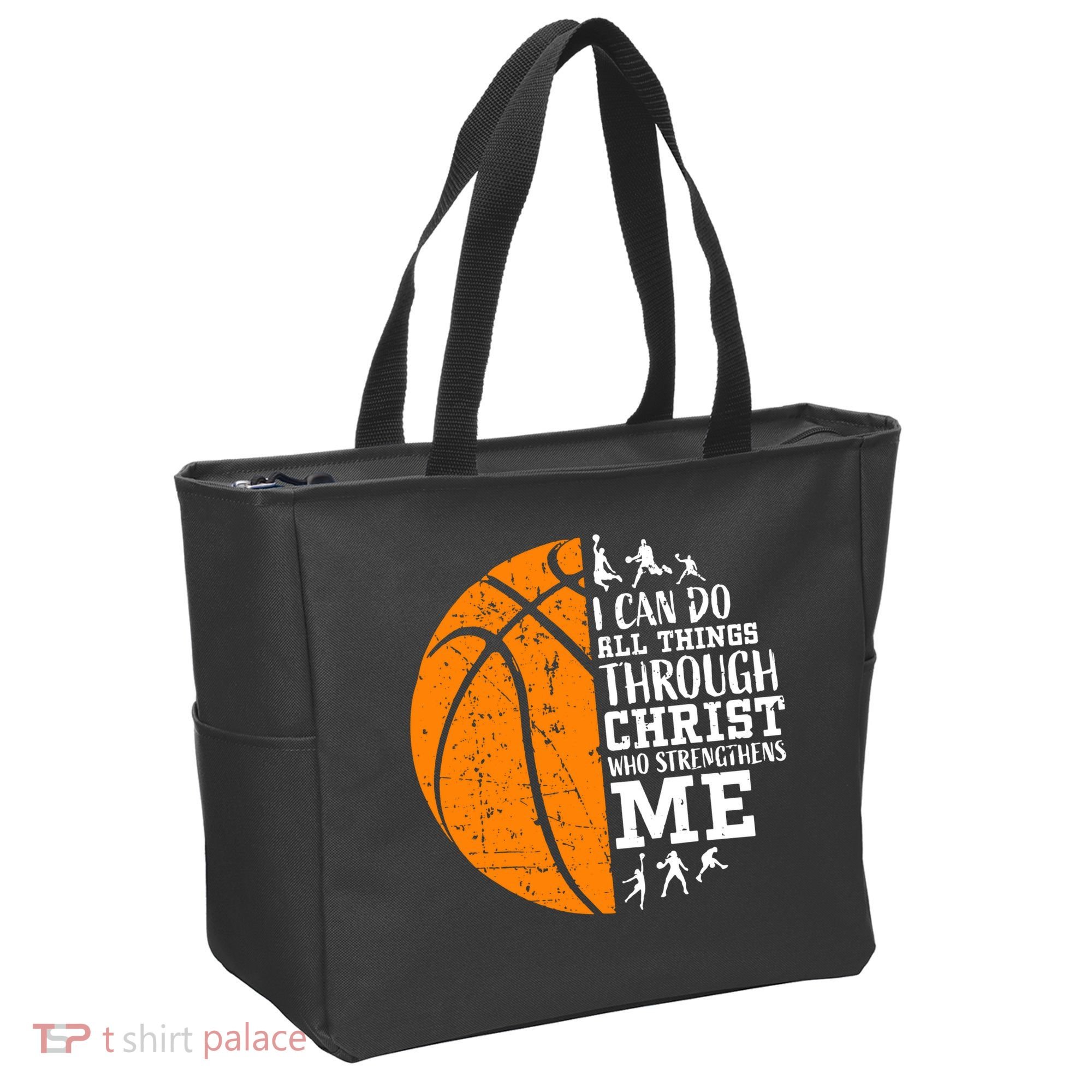 Christian Basketball Tote Bag