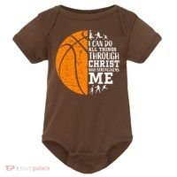 Christian Basketball Baby Bodysuit thumb 0
