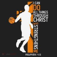 Christian Basketball Cross I Can Do All Things Through Jesus Women's Sweatshirt thumb 2