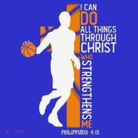 Christian Basketball Cross I Can Do All Things Through Jesus Tank Top thumb 6