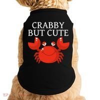 Crabby But Cute Crab Clothing Gift Decor Gift Doggie Tank thumb 0