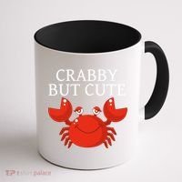 Crabby But Cute Crab Clothing Gift Decor Gift Coffee Mug thumb 1