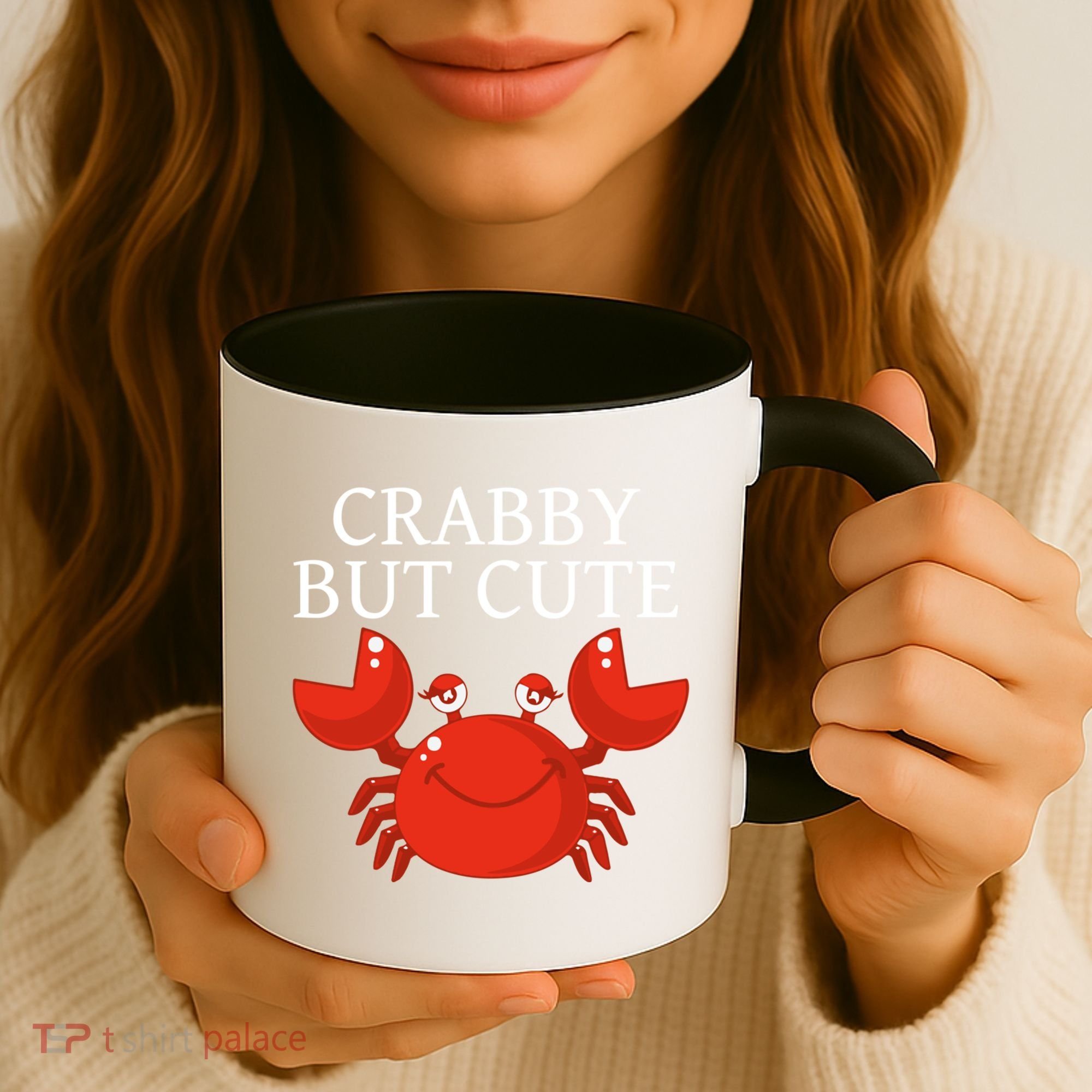 Crabby But Cute Crab Clothing Gift Decor Gift Coffee Mug