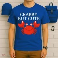 Crabby But Cute Crab Clothing Gift Decor Gift T-Shirt thumb 6