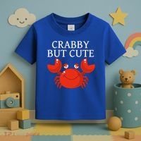 Crabby But Cute Crab Clothing Gift Decor Gift Toddler T-Shirt thumb 3