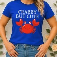 Crabby But Cute Crab Clothing Gift Decor Gift Women's T-Shirt thumb 2