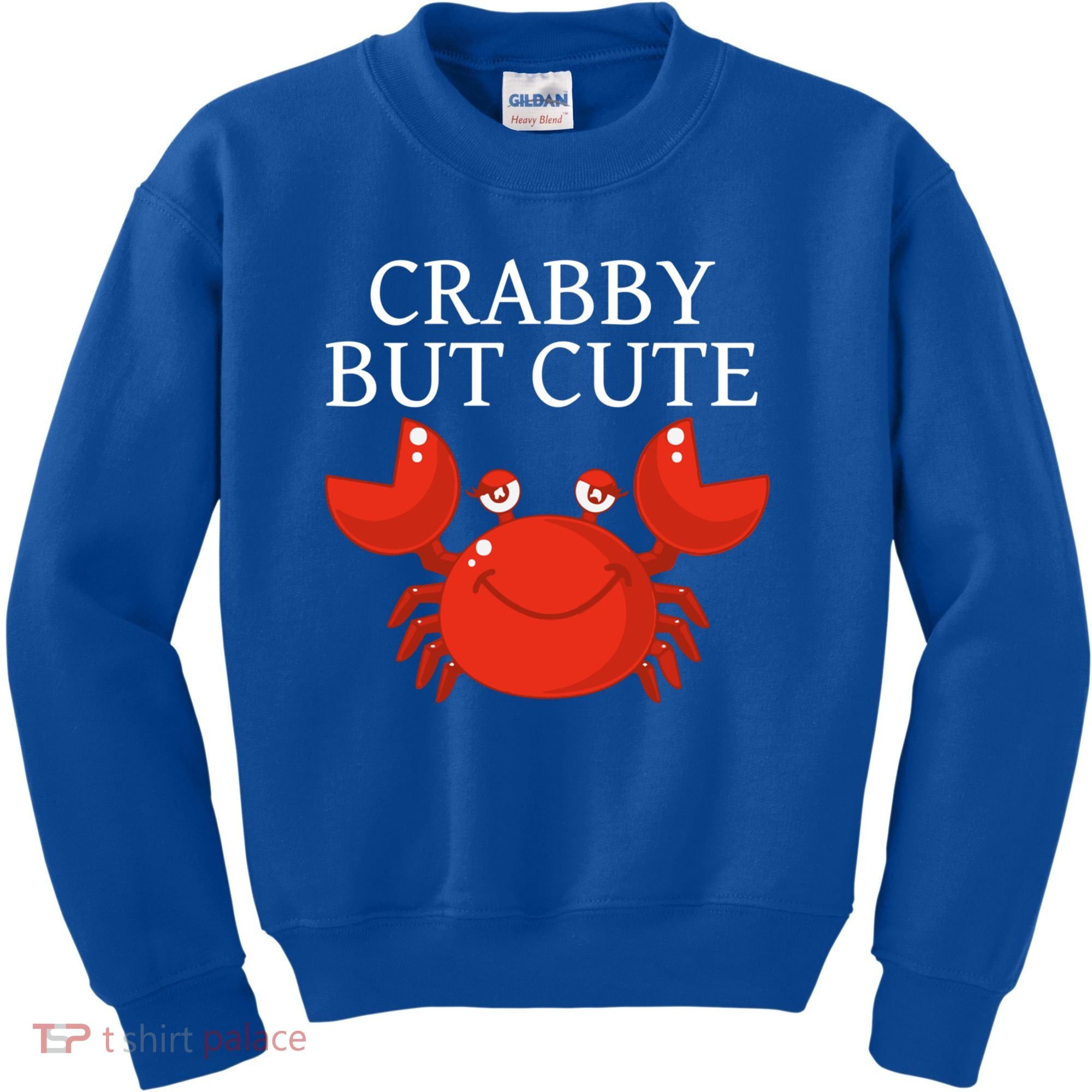 Crabby But Cute Crab Clothing Gift Decor Gift Kids Sweatshirt