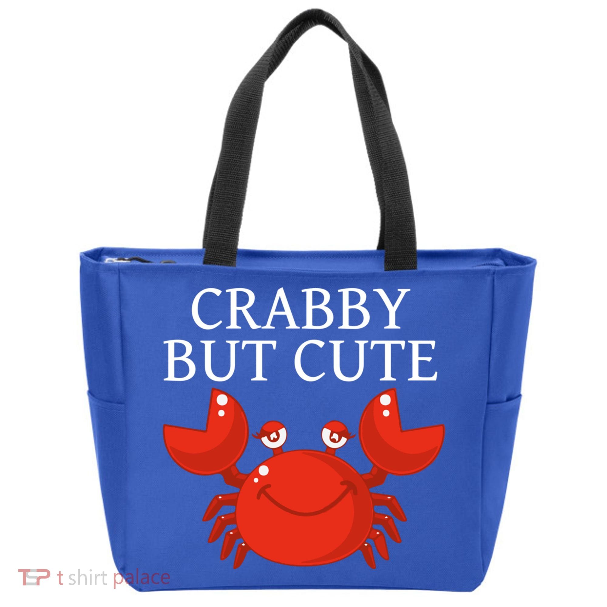 Crabby But Cute Crab Clothing Gift Decor Gift Tote Bag