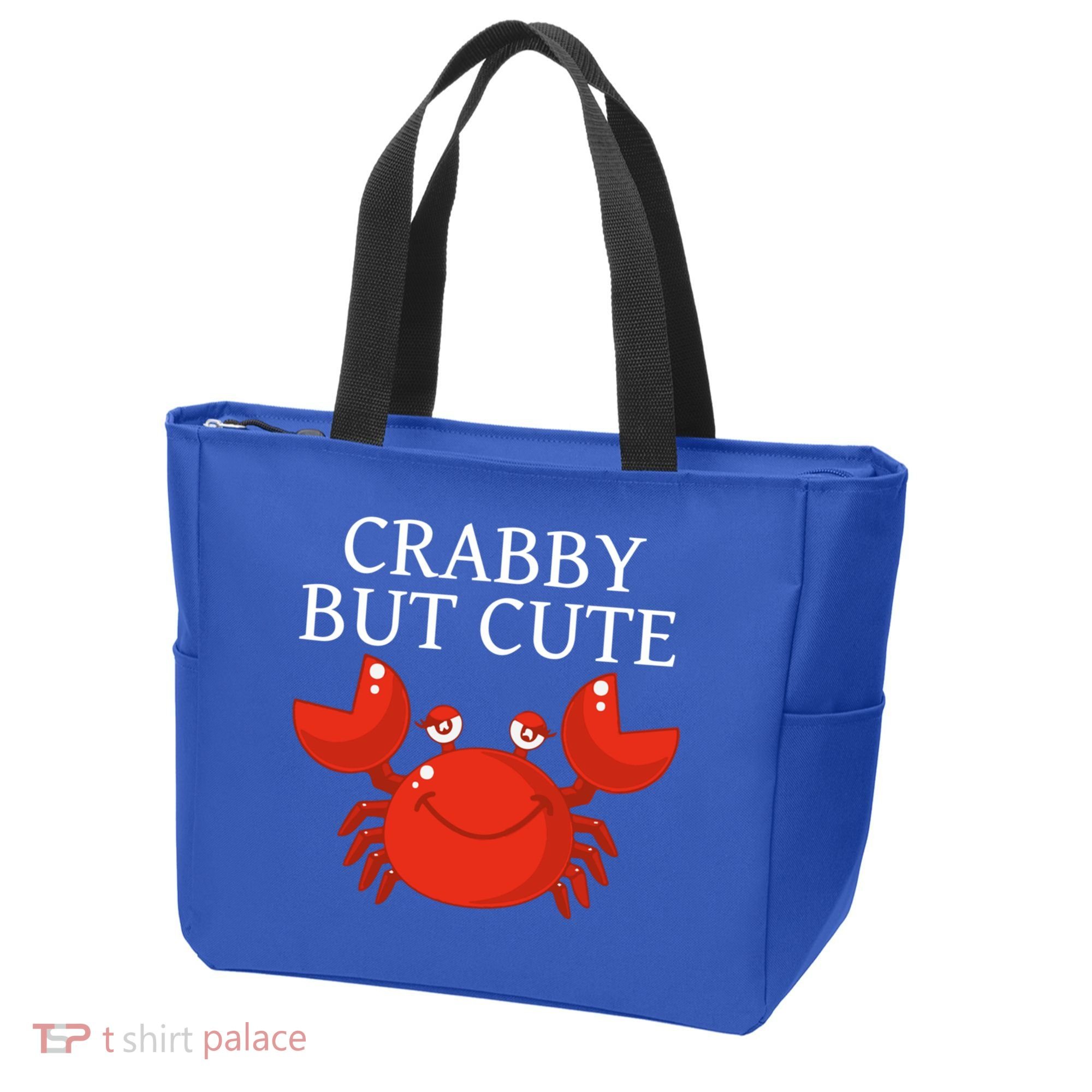 Crabby But Cute Crab Clothing Gift Decor Gift Tote Bag