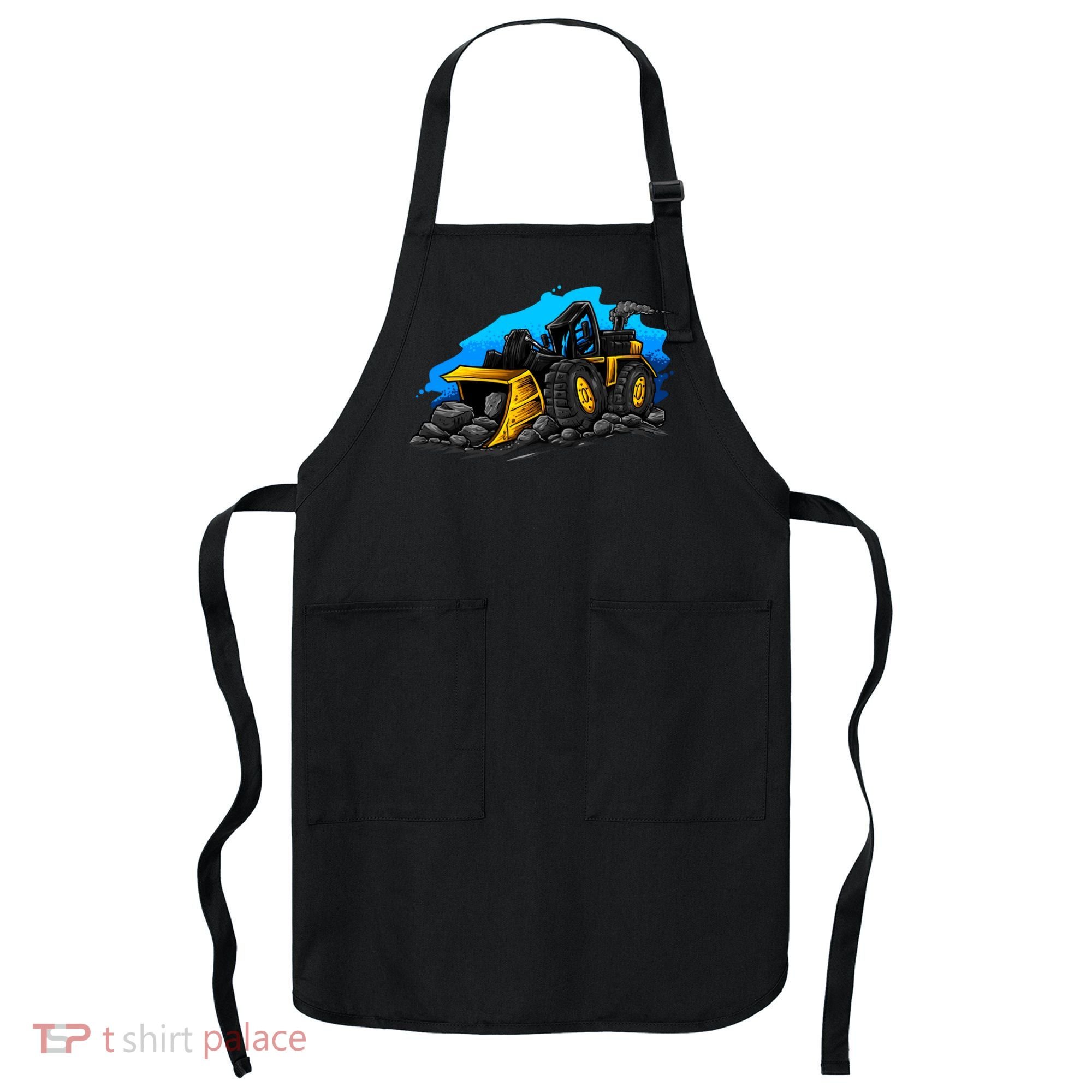 Cartoon Bulldozer Apron