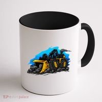 Cartoon Bulldozer Coffee Mug thumb 1