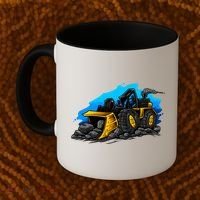 Cartoon Bulldozer Coffee Mug thumb 2