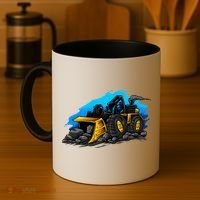 Cartoon Bulldozer Coffee Mug thumb 4