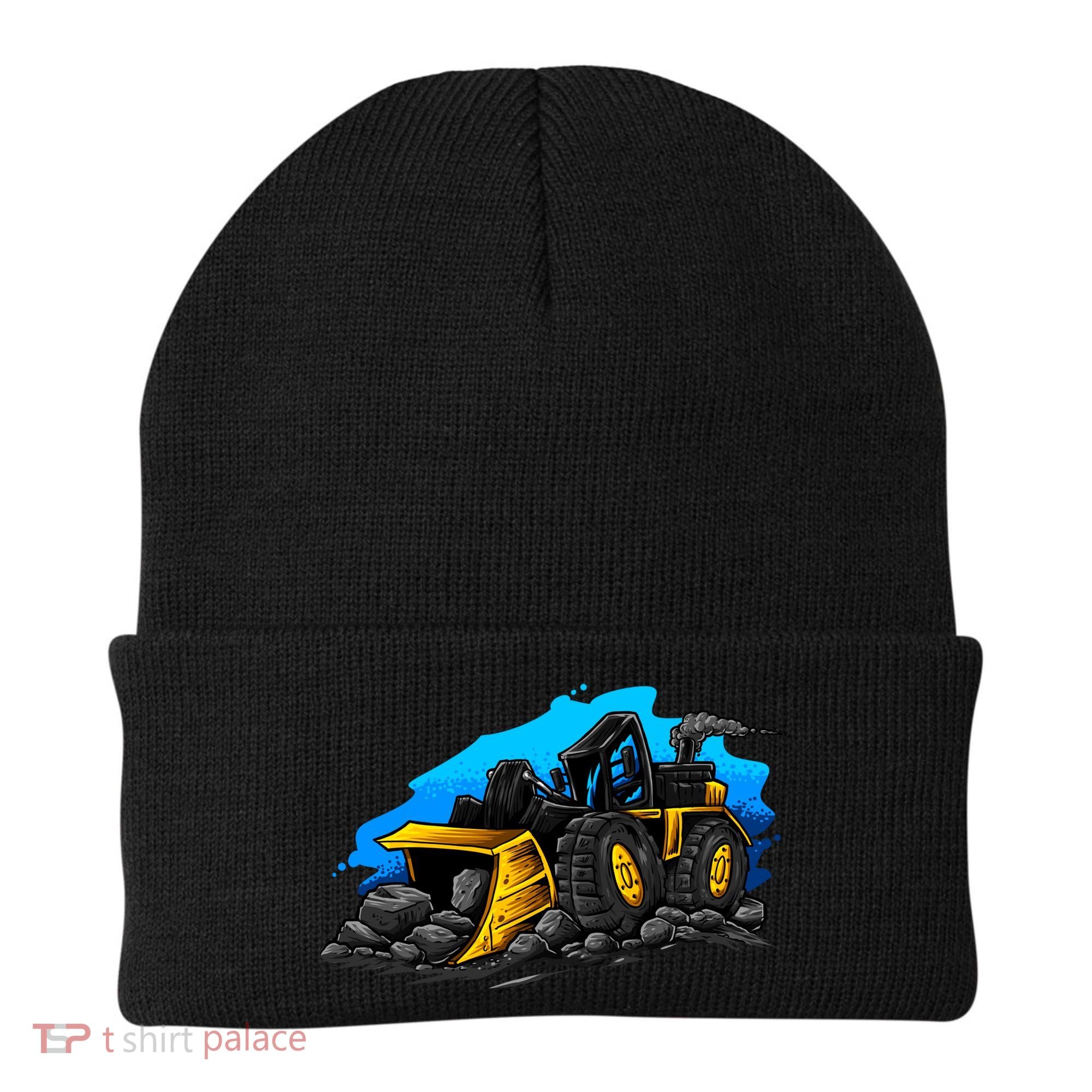 Cartoon Bulldozer Beanie