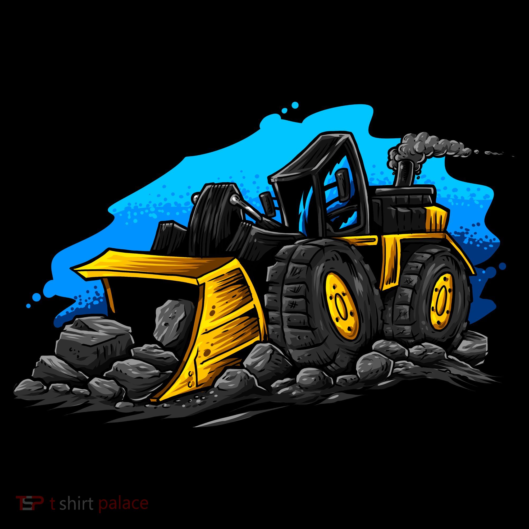 Cartoon Bulldozer Polo