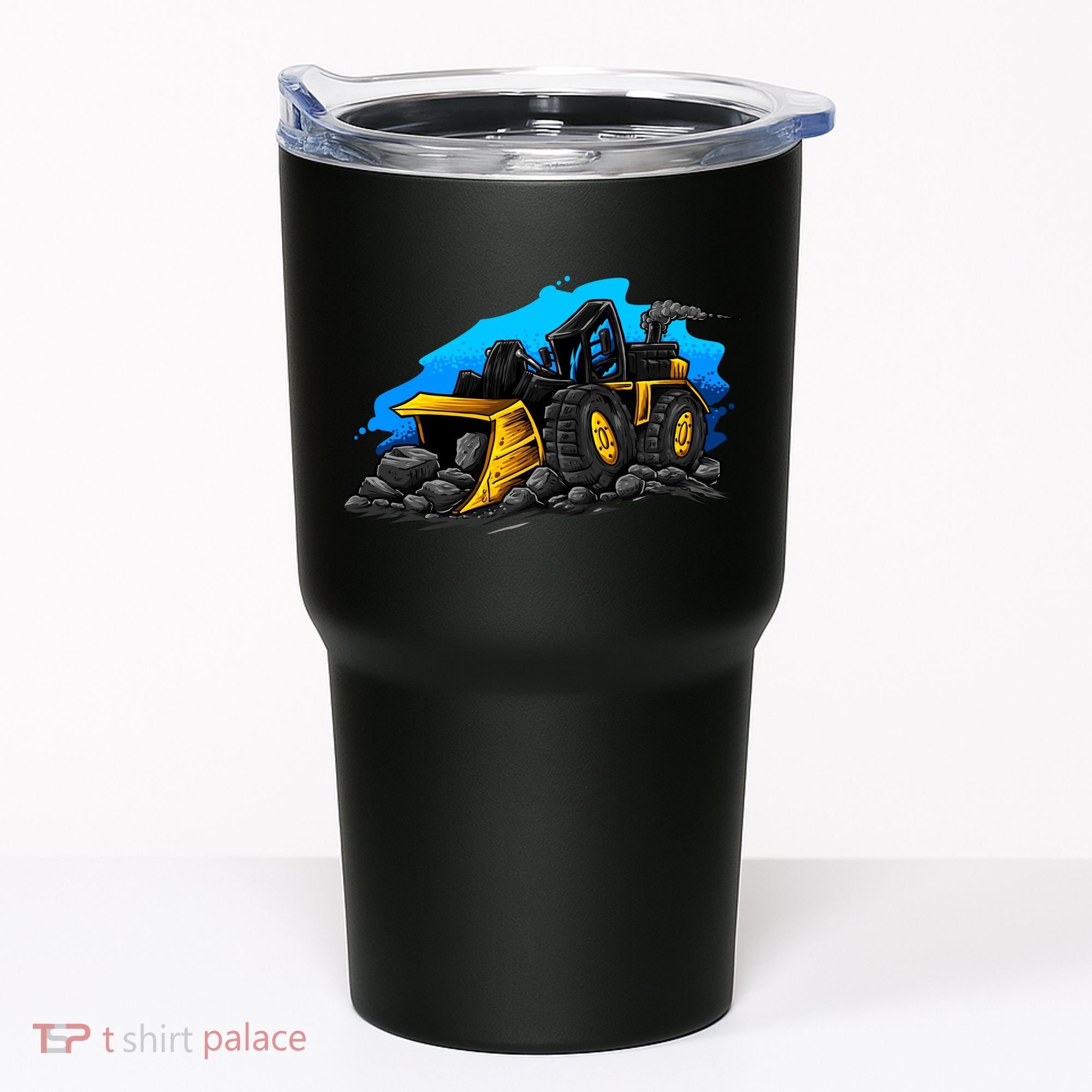 Cartoon Bulldozer Tumbler