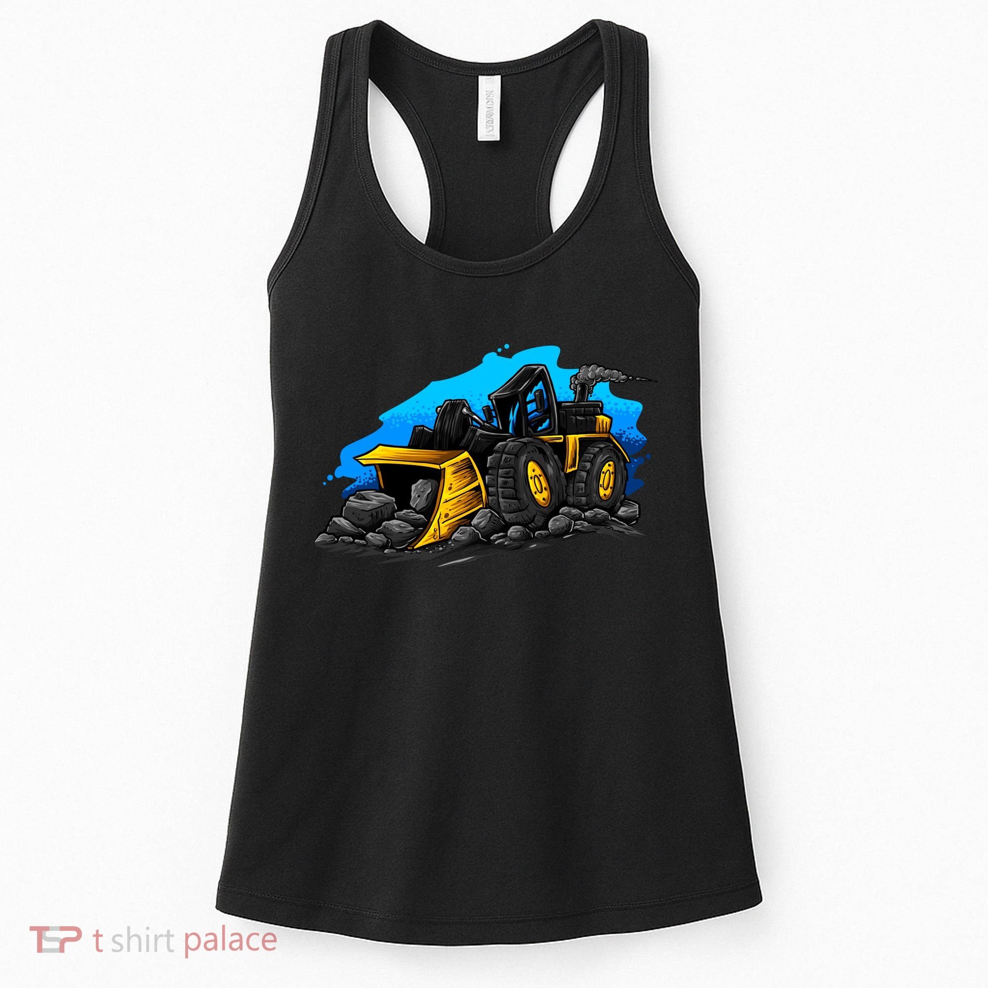 Cartoon Bulldozer Women's Tank Top