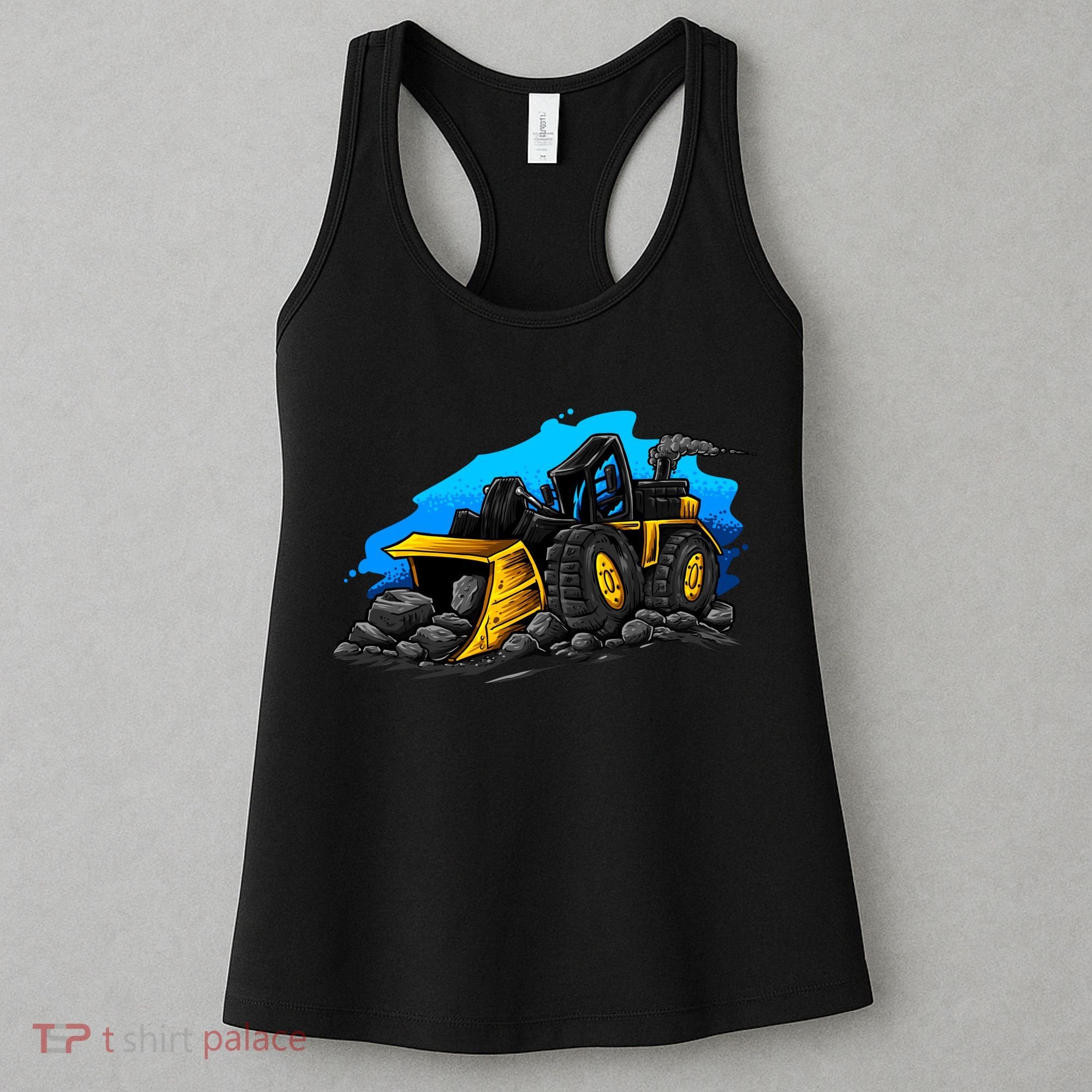 Cartoon Bulldozer Women's Tank Top