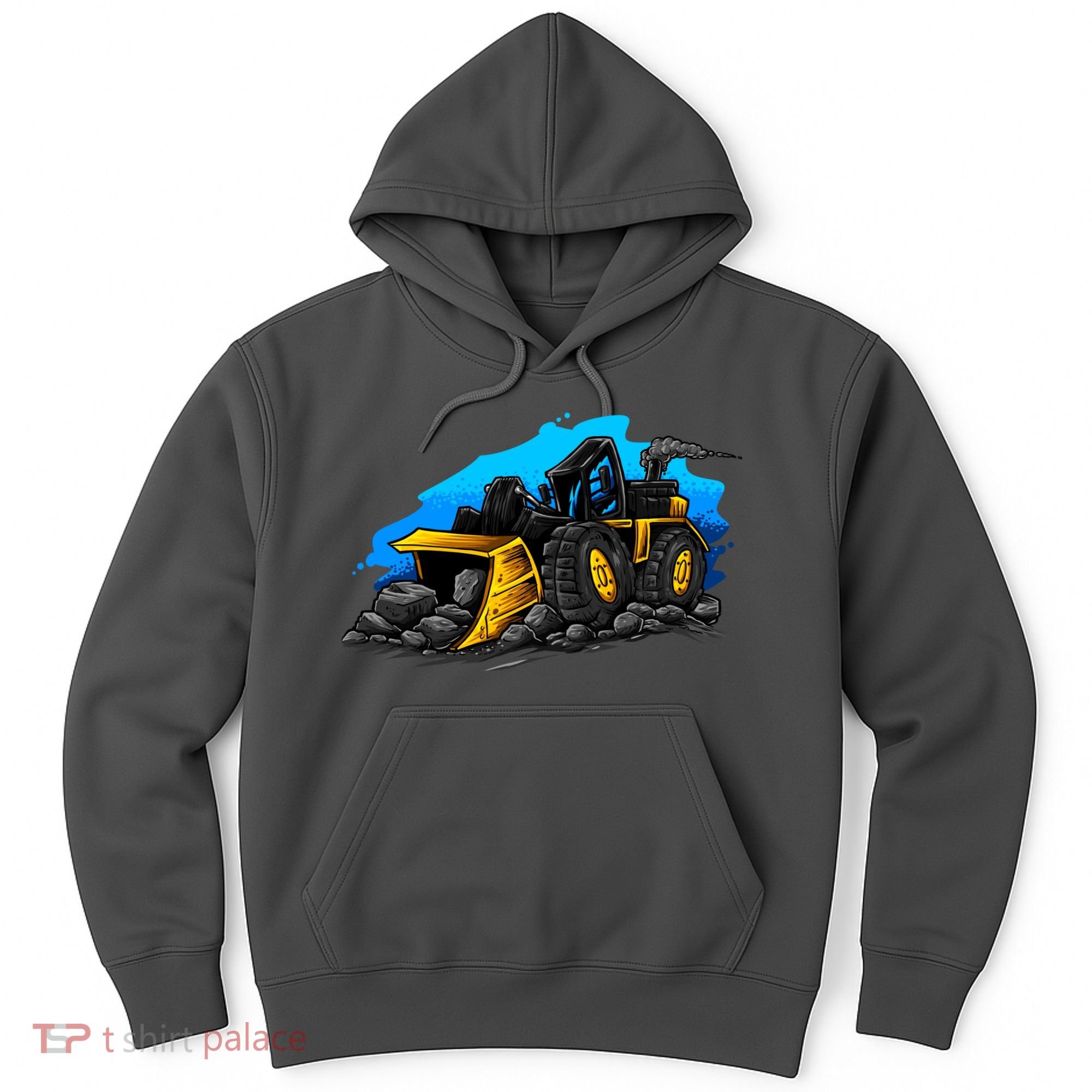 Cartoon Bulldozer Hoodie