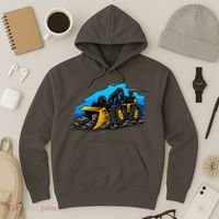Cartoon Bulldozer Hoodie thumb 3