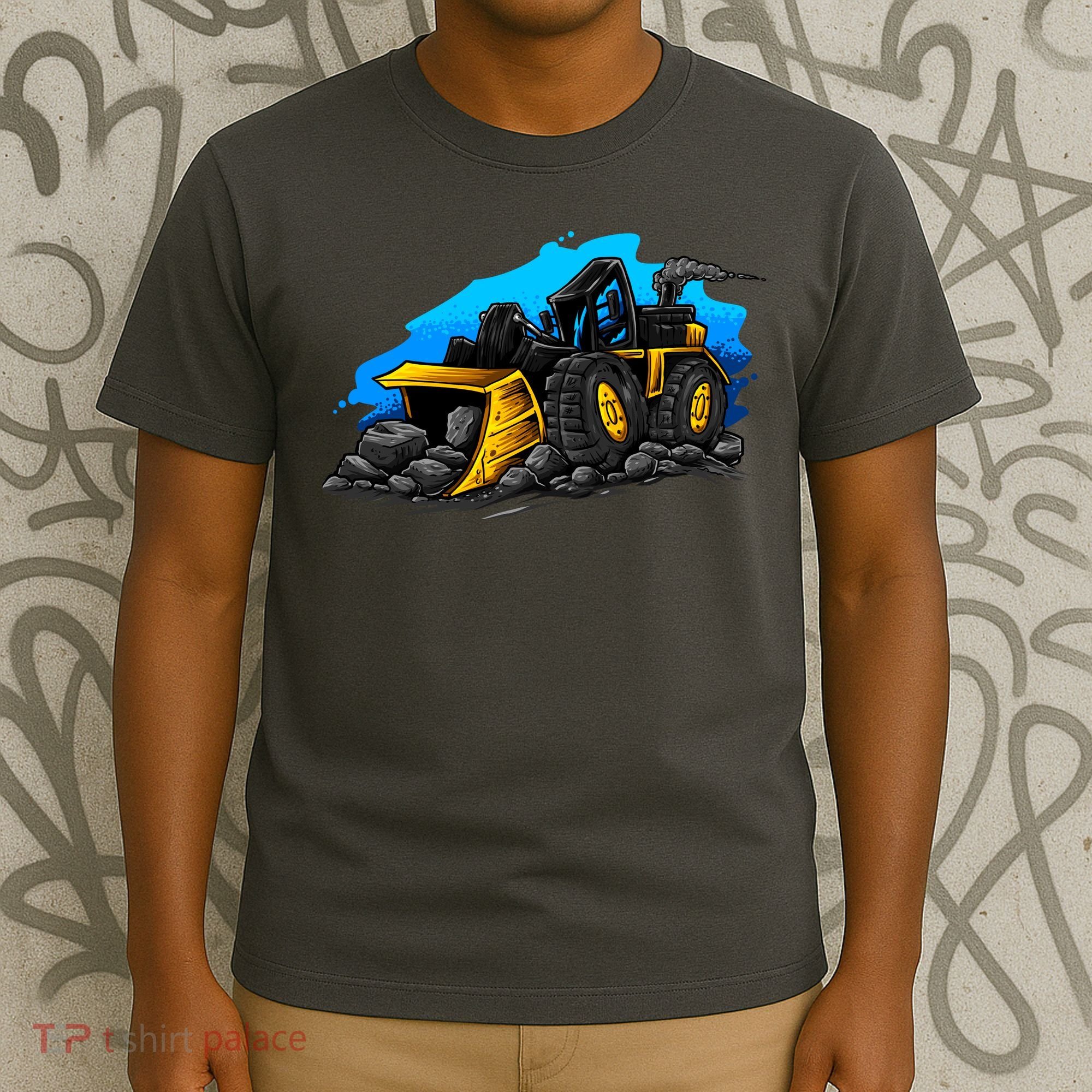 Cartoon Bulldozer T-Shirt