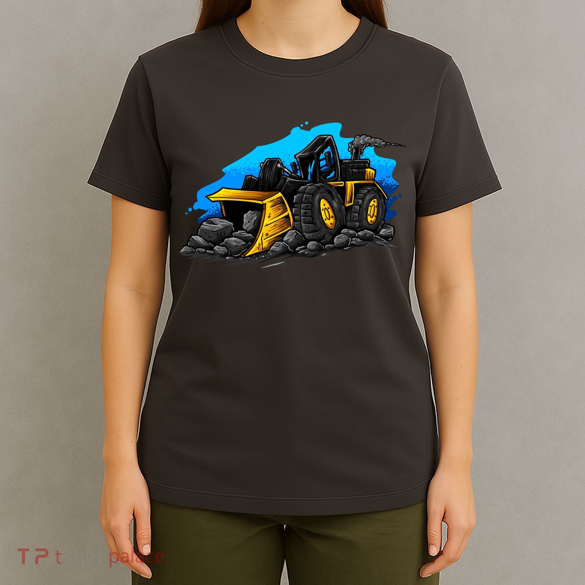 Cartoon Bulldozer T-Shirt