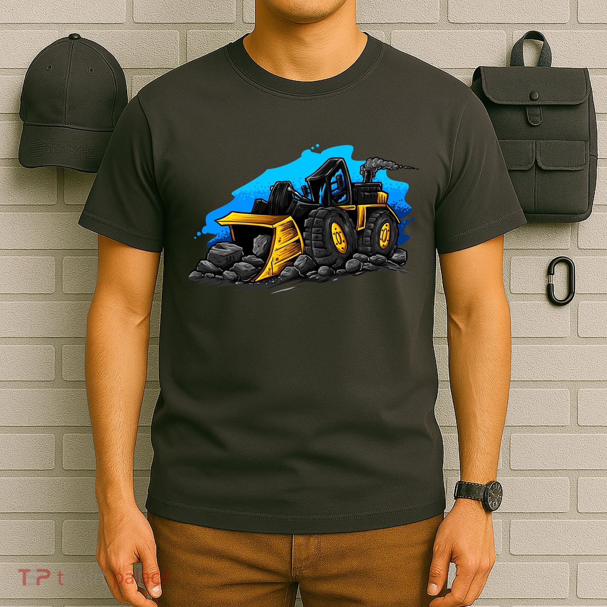 Cartoon Bulldozer T-Shirt