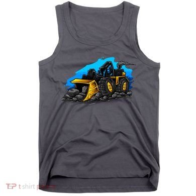 Cartoon Bulldozer Tank Top