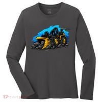 Cartoon Bulldozer Women's Long Sleeve Shirt thumb 0