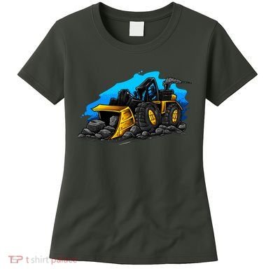 Cartoon Bulldozer Women's T-Shirt
