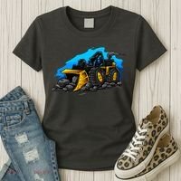 Cartoon Bulldozer Women's T-Shirt thumb 3