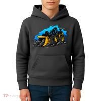 Cartoon Bulldozer Kids Hoodie thumb 4