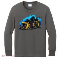 Cartoon Bulldozer Kids Long Sleeve Shirt thumb 0