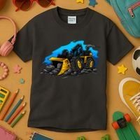 Cartoon Bulldozer Kids T-Shirt thumb 3