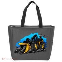 Cartoon Bulldozer Tote Bag thumb 0