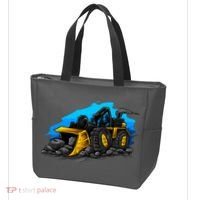 Cartoon Bulldozer Tote Bag thumb 3