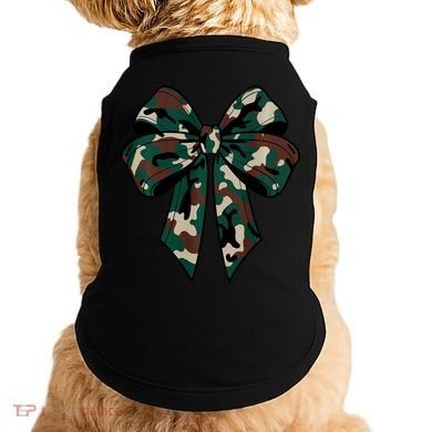 Coquette Bow Camouflage Doggie Tank