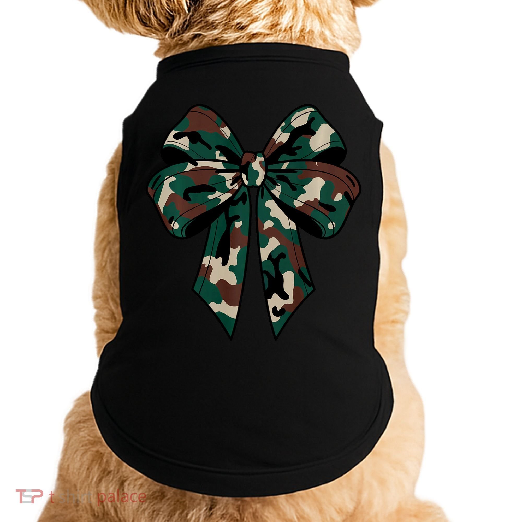 Coquette Bow Camouflage Doggie Tank
