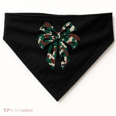 Coquette Bow Camouflage USA-Made Doggie Bandana