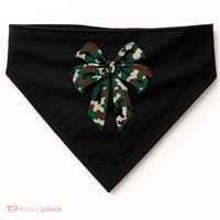 Coquette Bow Camouflage USA-Made Doggie Bandana thumb 0