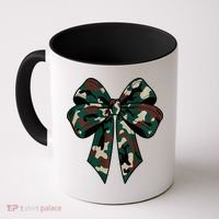 Coquette Bow Camouflage Coffee Mug thumb 0