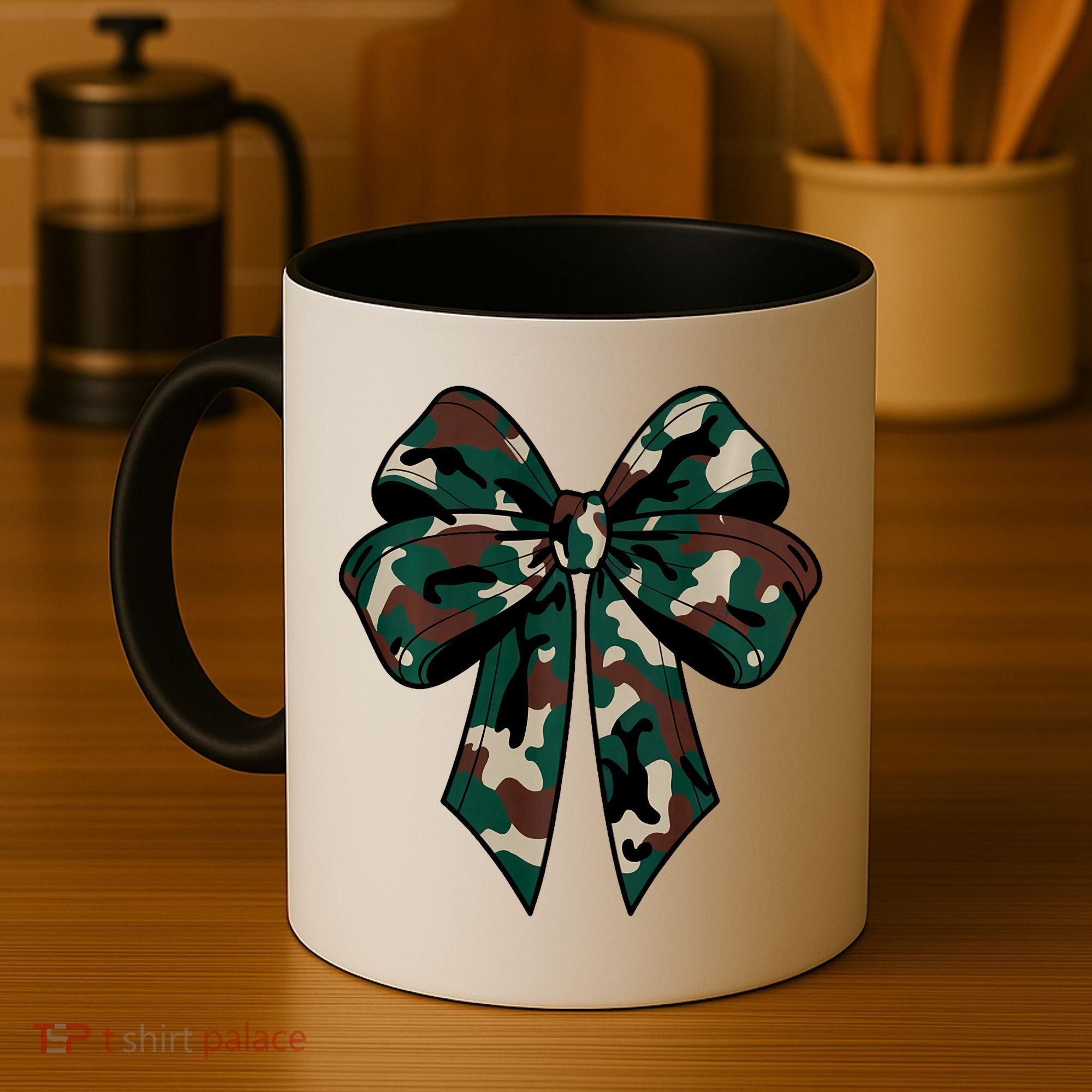 Coquette Bow Camouflage Coffee Mug