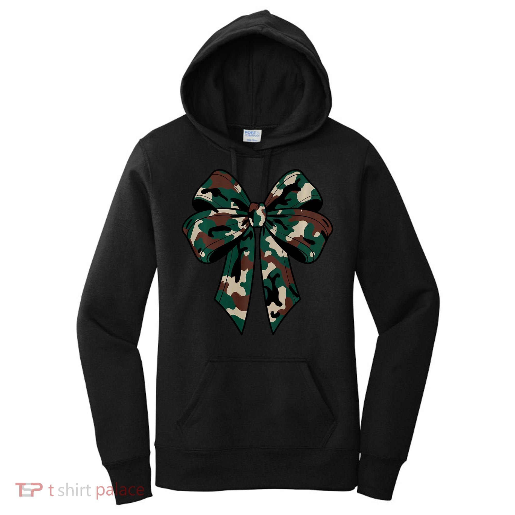Coquette Bow Camouflage Women's Hoodie
