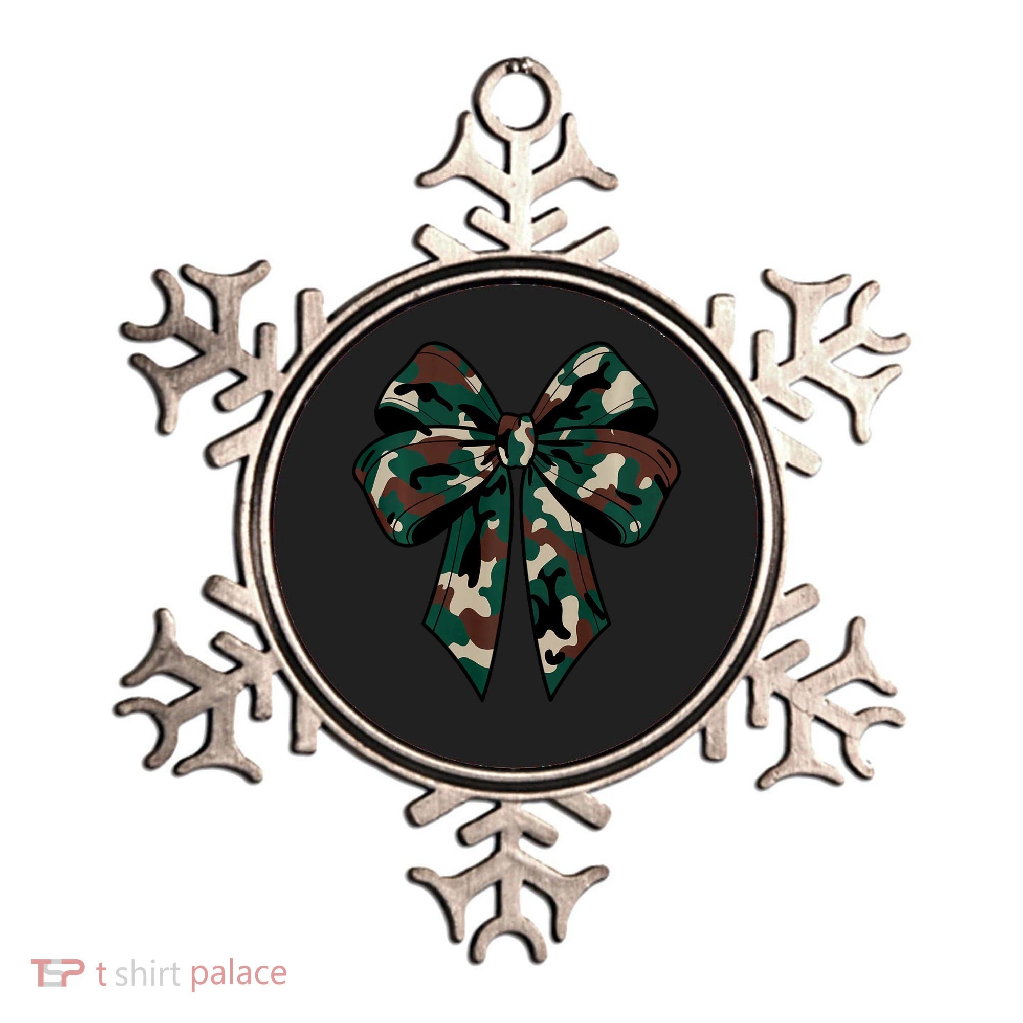 Coquette Bow Camouflage Ornament