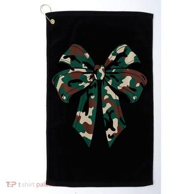 Coquette Bow Camouflage Golf Towel
