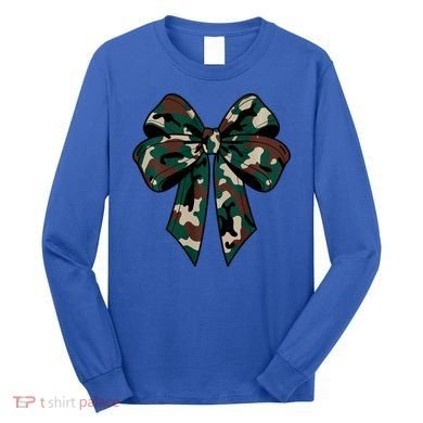 Coquette Bow Camouflage Long Sleeve Shirt